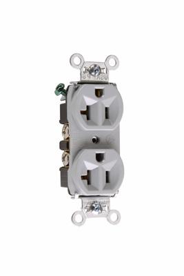 (X) 20A 125V Grade Duplex Back/Side Wire
