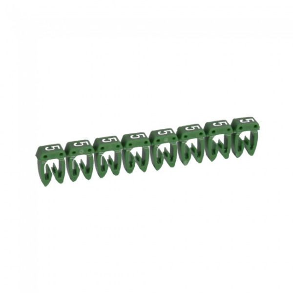 CAB3 Green Wire Marker 0.5- 1.5 mm² - Number 5