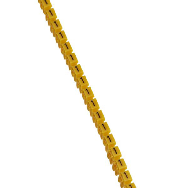 Legrand cab3 Numero 1 johdinmerkki 0.5-1.5 mm², keltainen