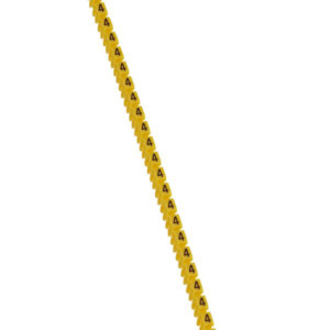 Wire marker 0.5-1.5 mm², Yellow, black number 4