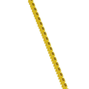 Keltainen CAB 3 Johdinmerkki 0,5-1,5 mm² - numero 6