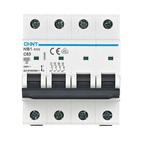 chint Sulakeautomaatti 10A 4-napa C-käyrä 6kA johdonsuoja-automaatti