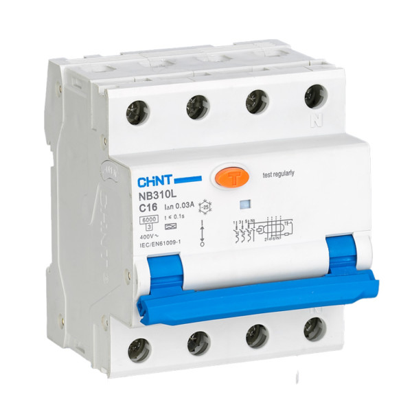 CHINT Residual Current Operated Circuit Breaker 32A A-type C-curve 30mA 6kA RCBO NB310L