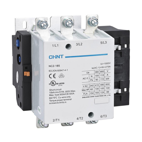 CHINT NC2 Contactor 185A 90kW coil 230V 3P