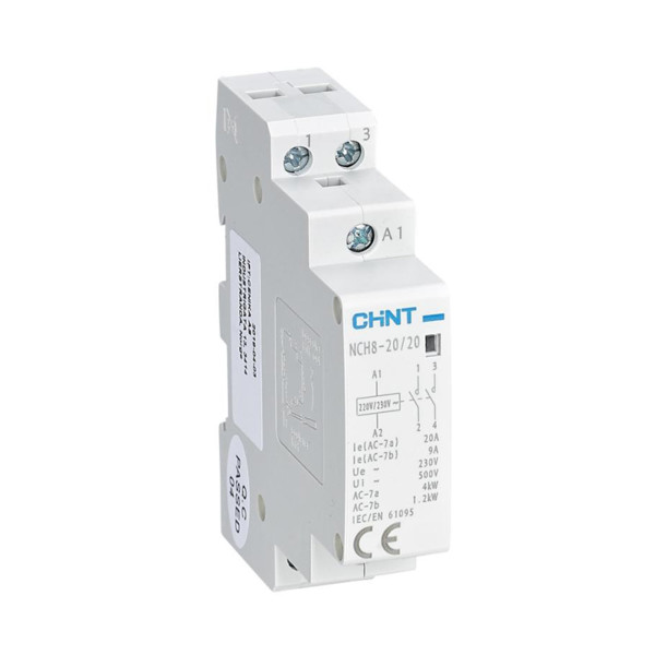 Chint NCH8 Modular Contactor 20A 230VAC 2NO