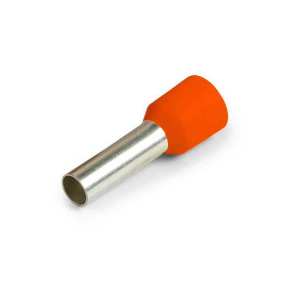 Eristetty Pääteholkki 0.5mm² Oranssi 14mm