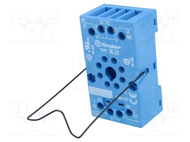 Relay socket + clip for 60.12/88.12