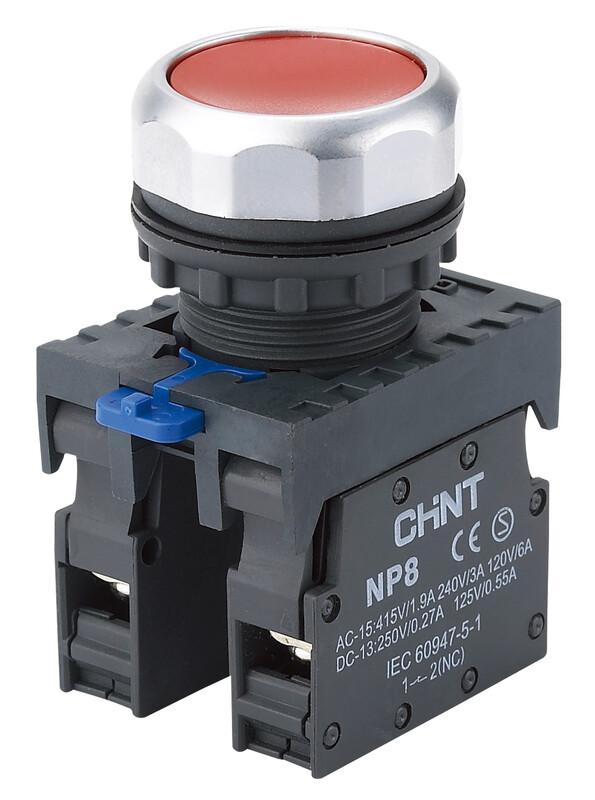 (A) Push button (red),NC