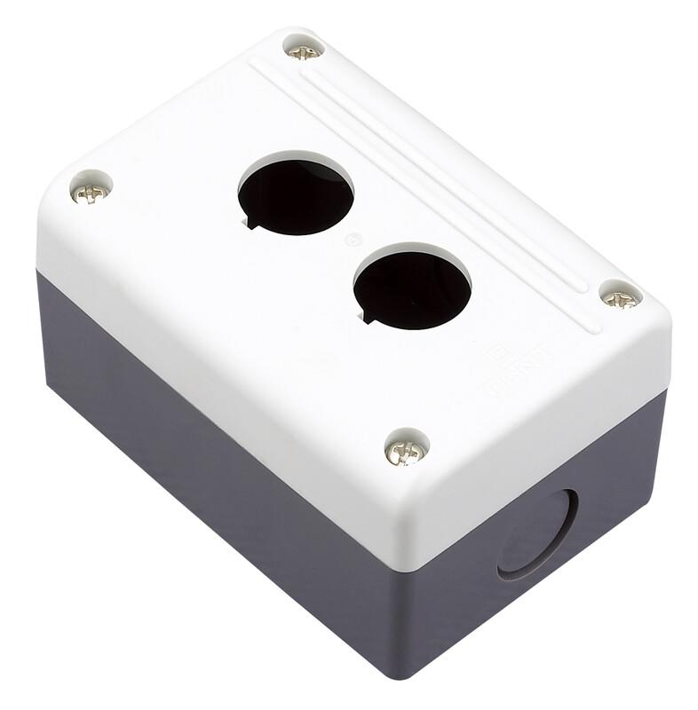 Box for NP-series buttons, grey, 2-h