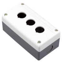 Box for NP-series buttons, grey, 3-hole